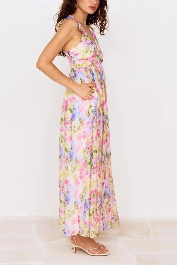 Maxi Halter Neck Dress