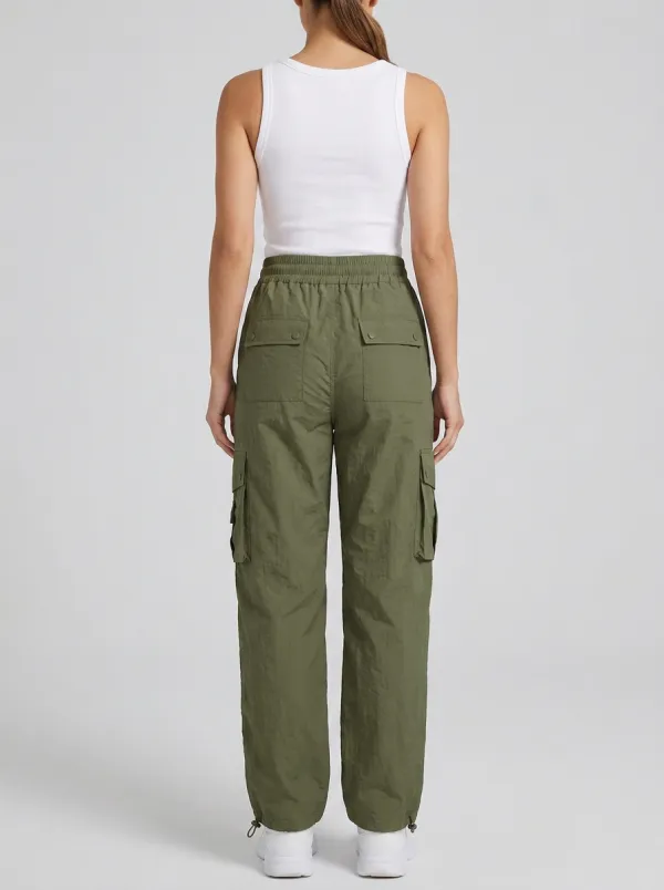 Drawstring Multi-Pocket Breathable Cargo Pants
