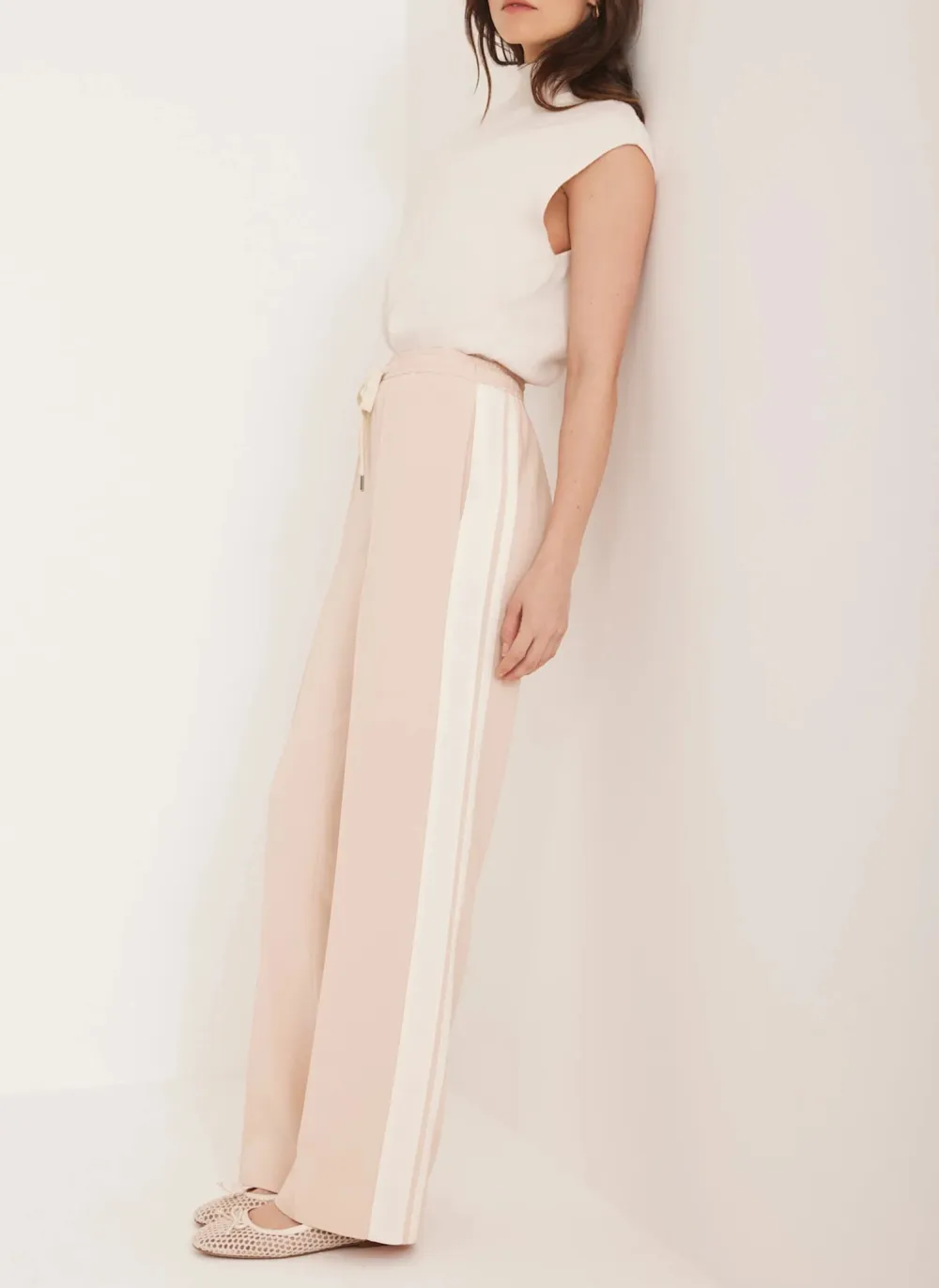 Casual Style Stripe Trousers