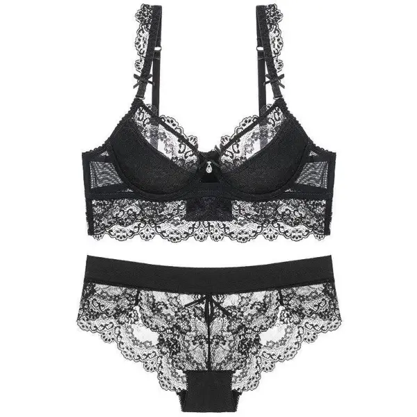 Semi-Rigid Push-Up Lace Lingerie Set
