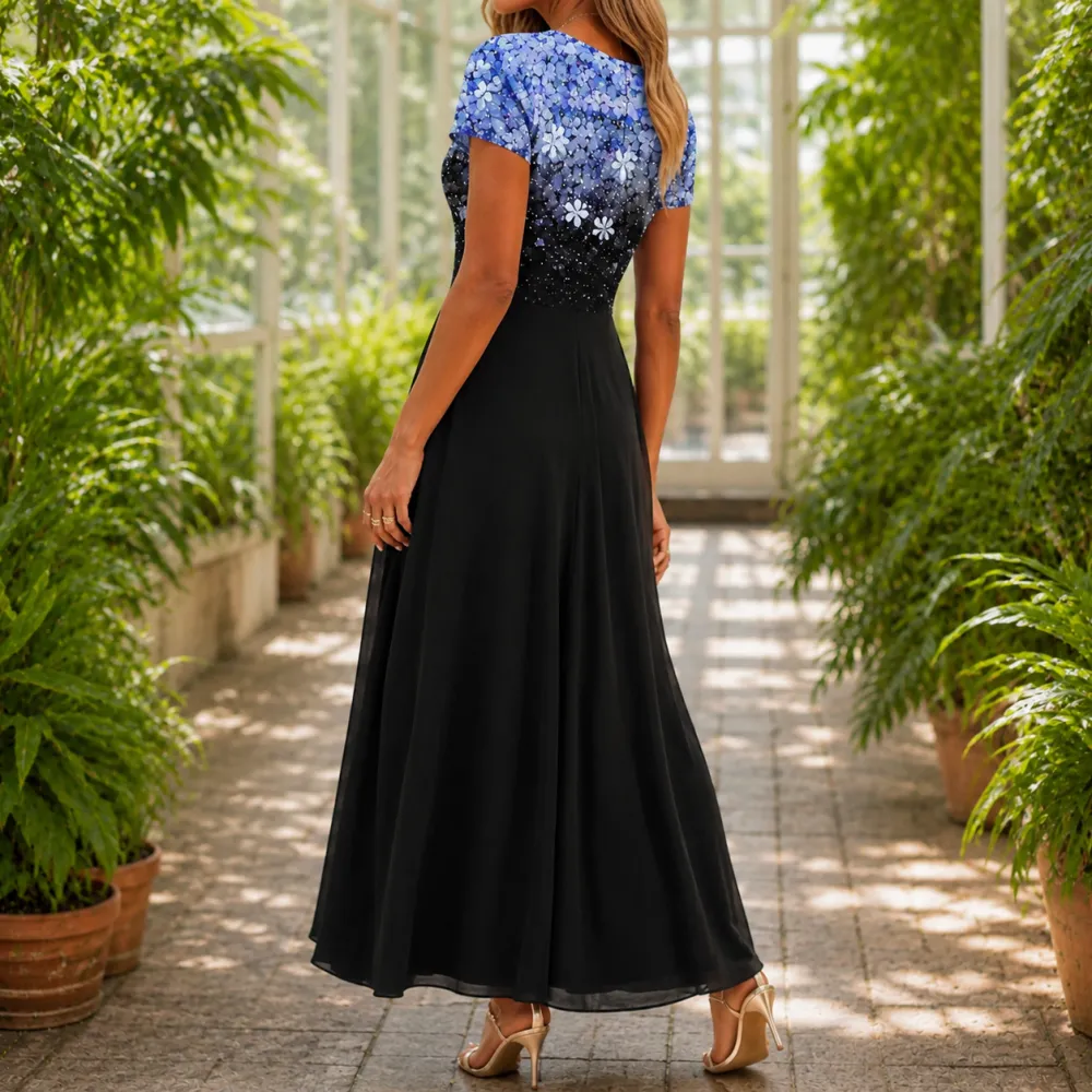 Contemporary Refined Women's Printed Maxi Dress