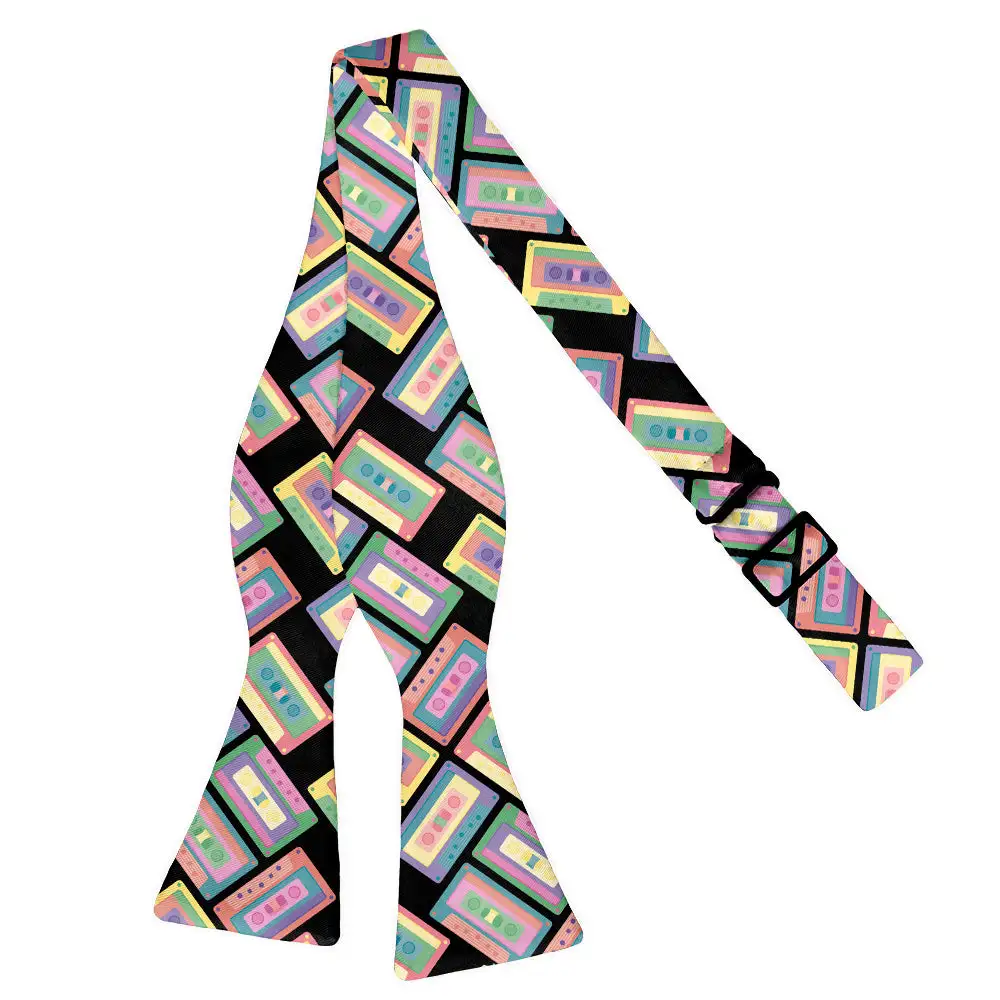Cassette Pattern Bow Tie