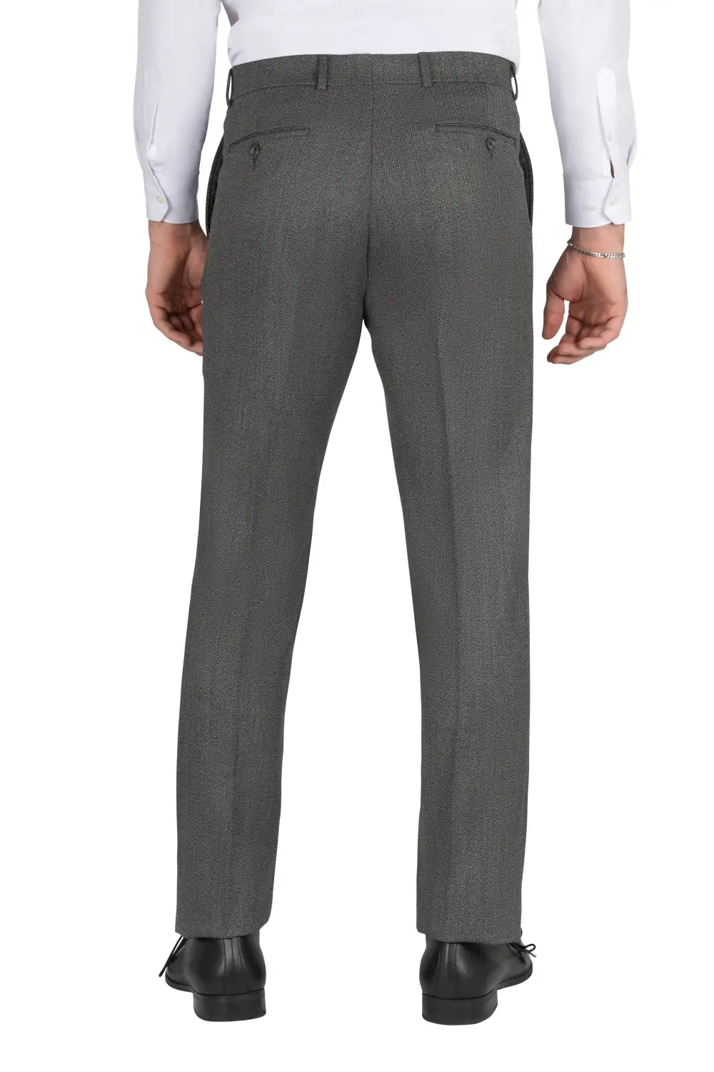 Refined Flat Front Regular Rise Traditional Fit Trousers