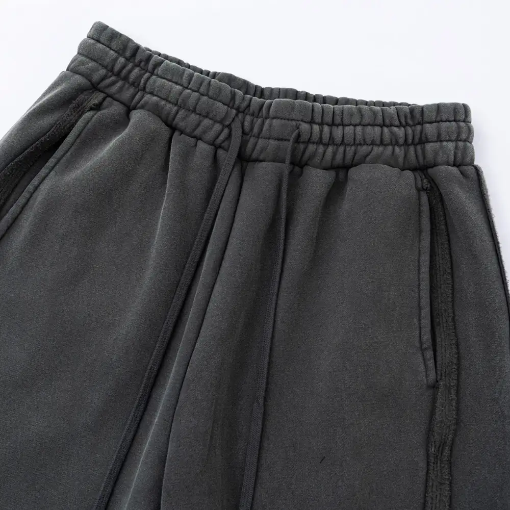 Straight Leg Fleece Deconstructed Men's Sweatpants