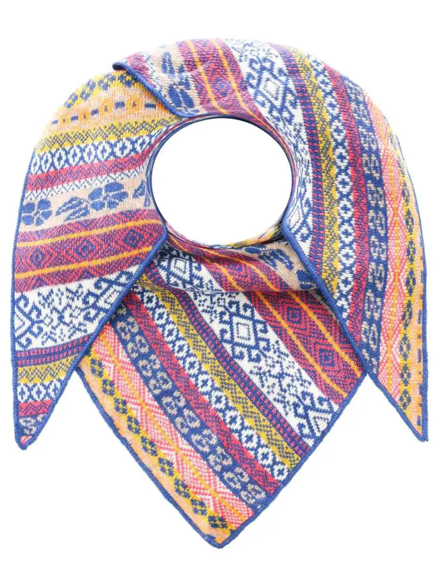 Modern Cashmere Wool Heart Pattern Fashion Scarf