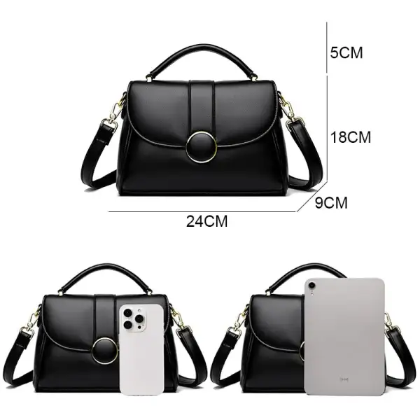 Chic Square Crossbody & Shoulder Bag – Premium Microfiber Synthetic Leather