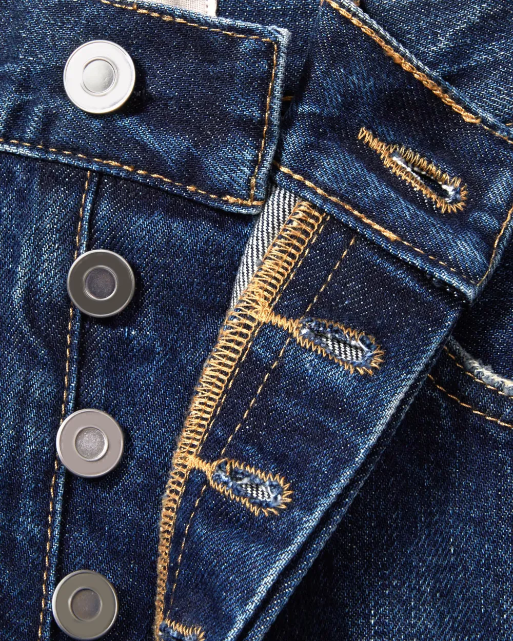 Washed High-Waisted Jeans