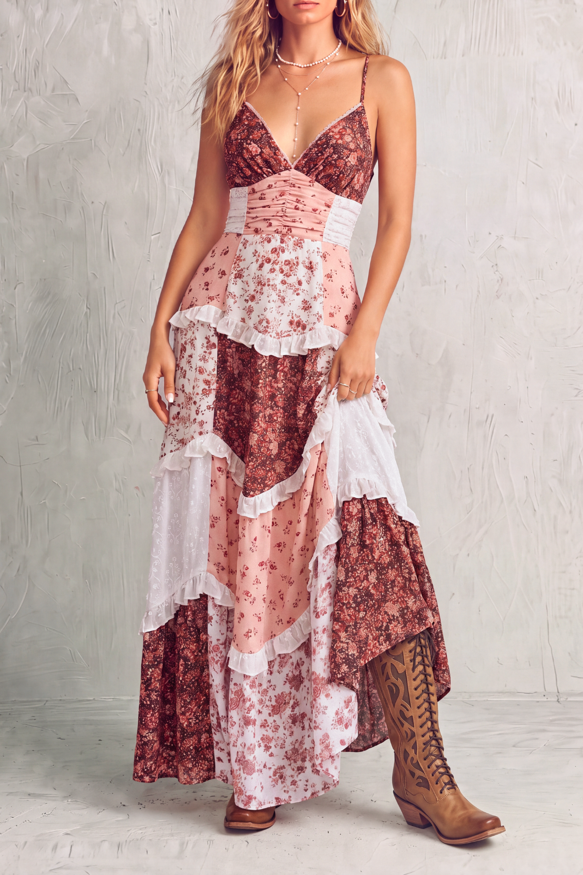 Classic Floral Maxi Dress