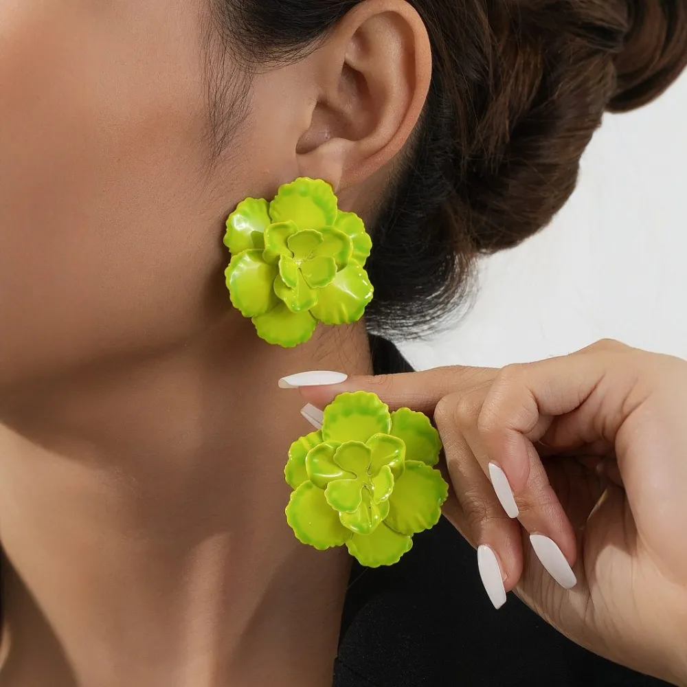 Sculptural Flower Earrings