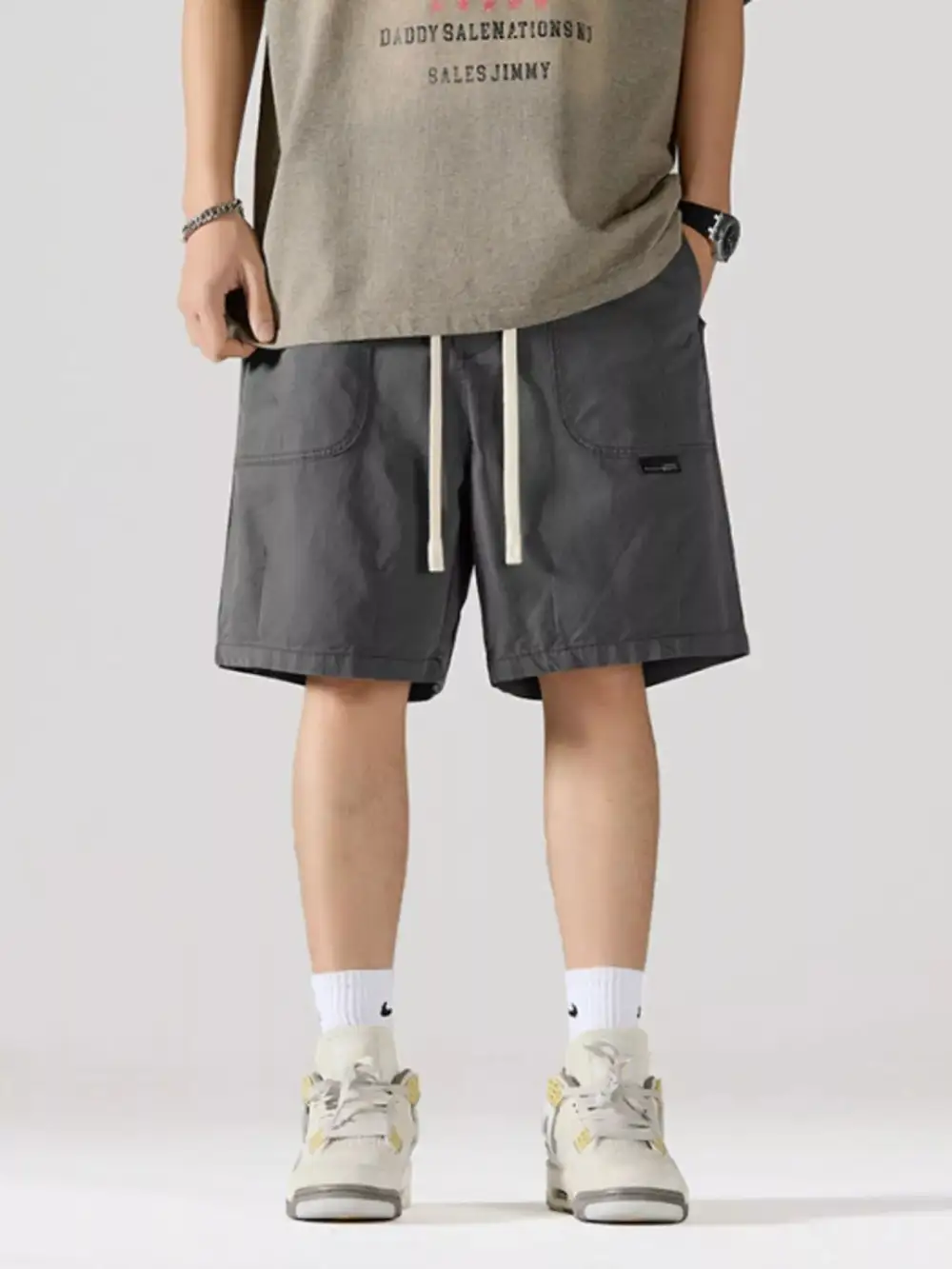 Cargo Drawstring Shorts