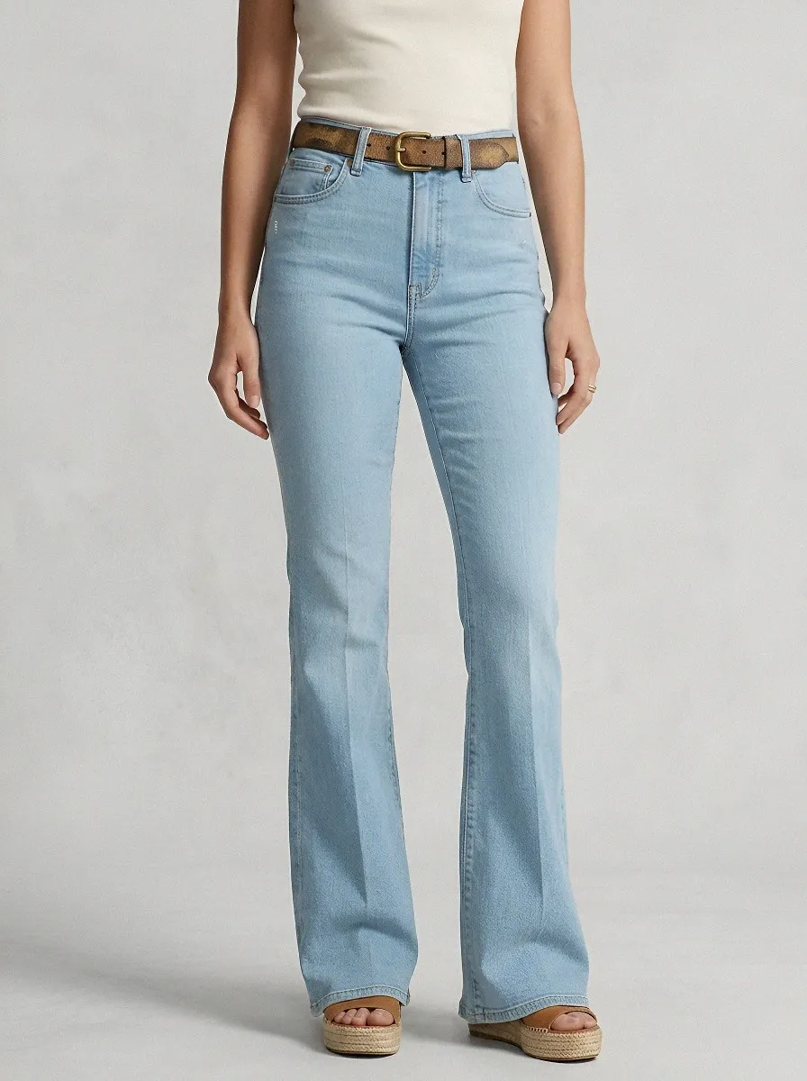 Relaxed High-Waist Women's High-Waist Stretch Flare Jeans