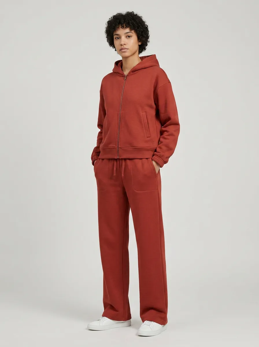 Unisex Zip-Up Hoodie Jogger Dynamic Sport Set