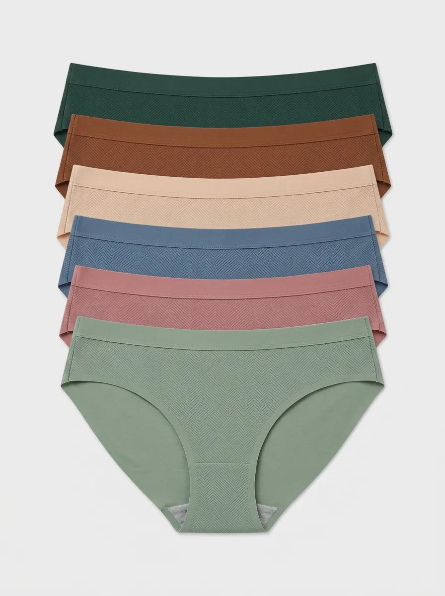 Women's Herringbone Mid-Rise Briefs 6-Pack
