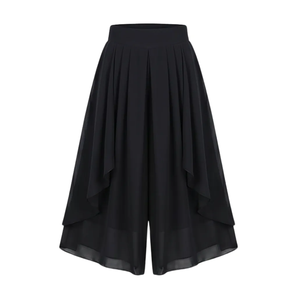 Culottes with Skirt Drape Pants