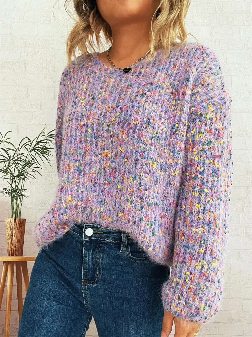 Modern Long Sleeve Everyday Sweater