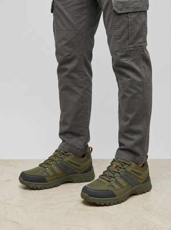 Men's Everyday Hiking Enthusiast Topographic Pattern Printed Outdoor Shoes