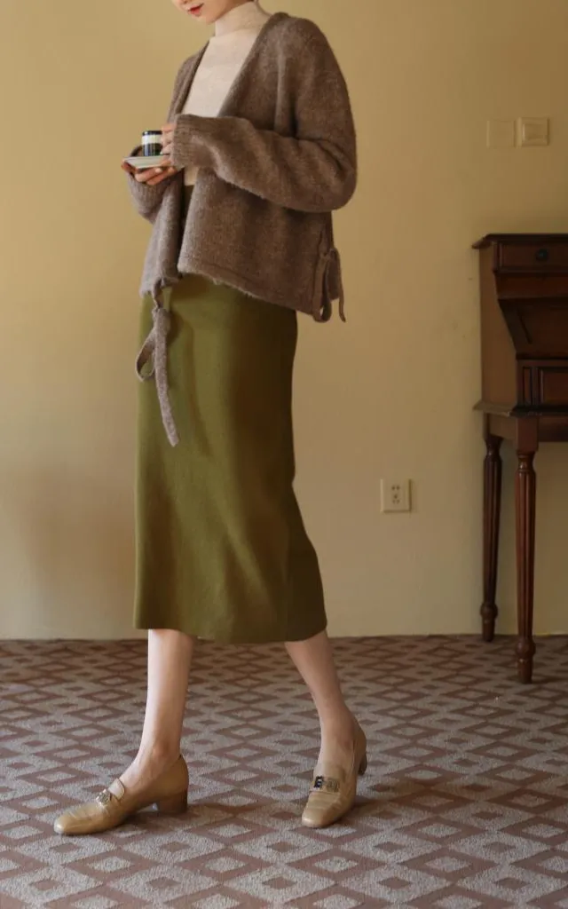 Straight Knit Skirt