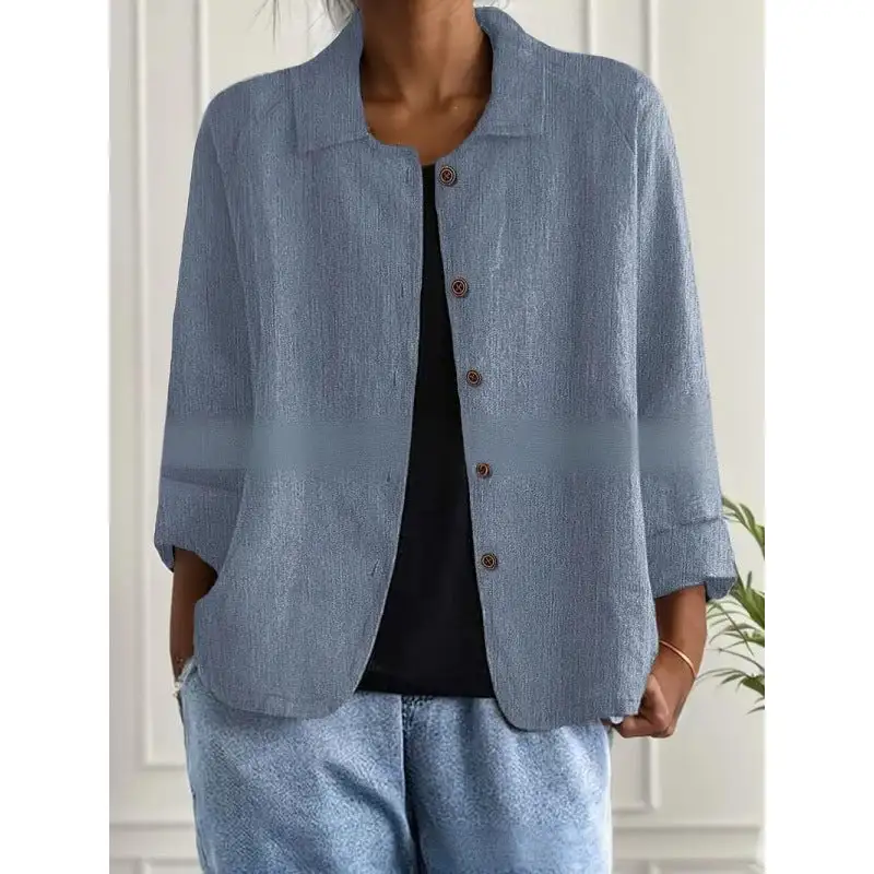Light Linen Relaxed Blouse