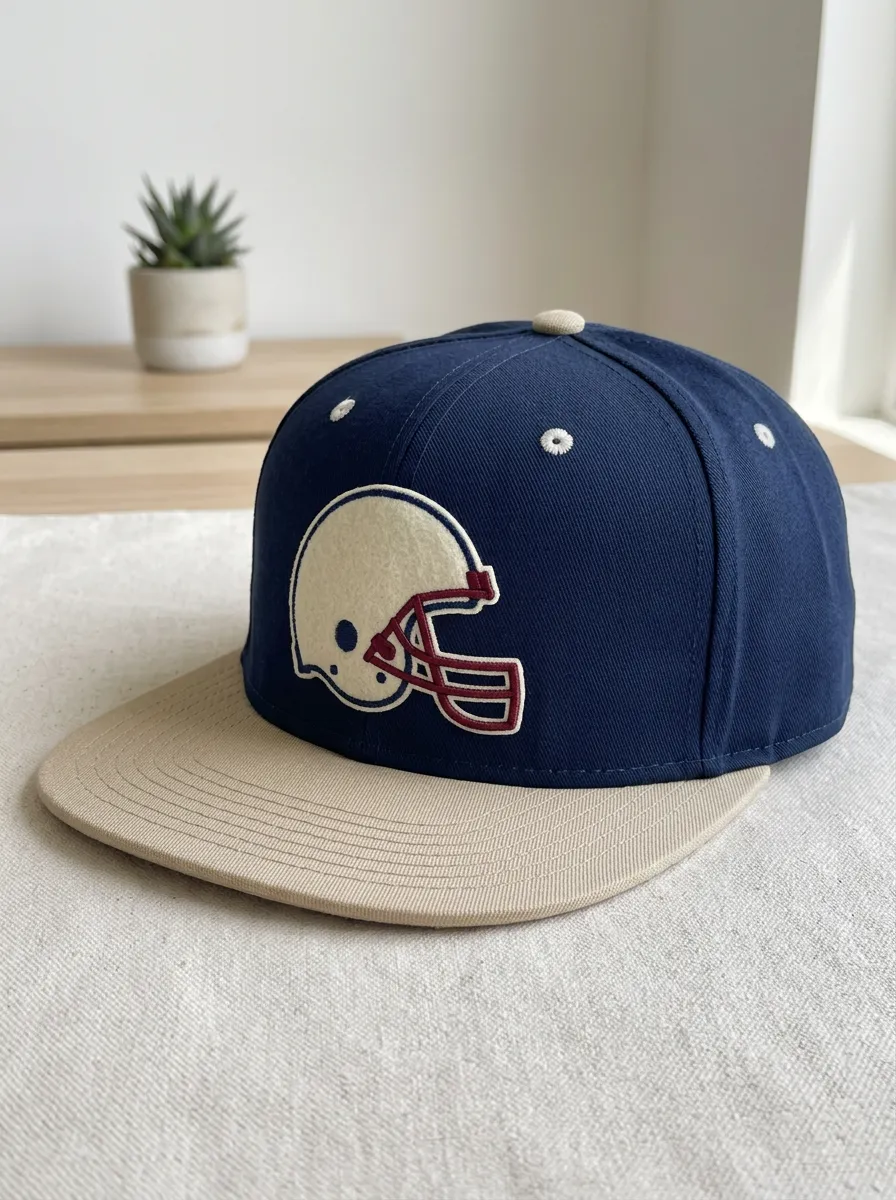 Unisex Field American Football Lover Helmet Embroidered Snapback Cap