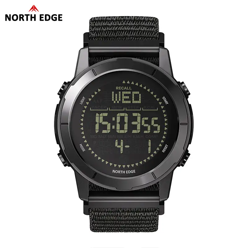 North Edge Ultralight Pedometer Compass 50M Waterproof Outdoor Watch LITECORE