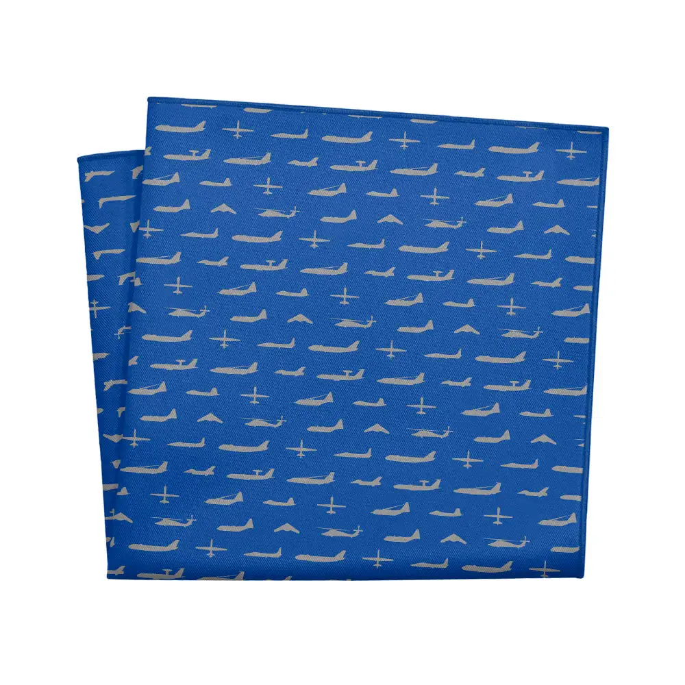 Modern Elevated Military Motif Pocket Square