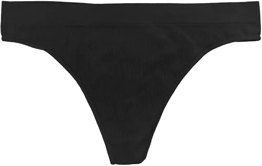 Tag-Free Ribbed Soft Thong Panty