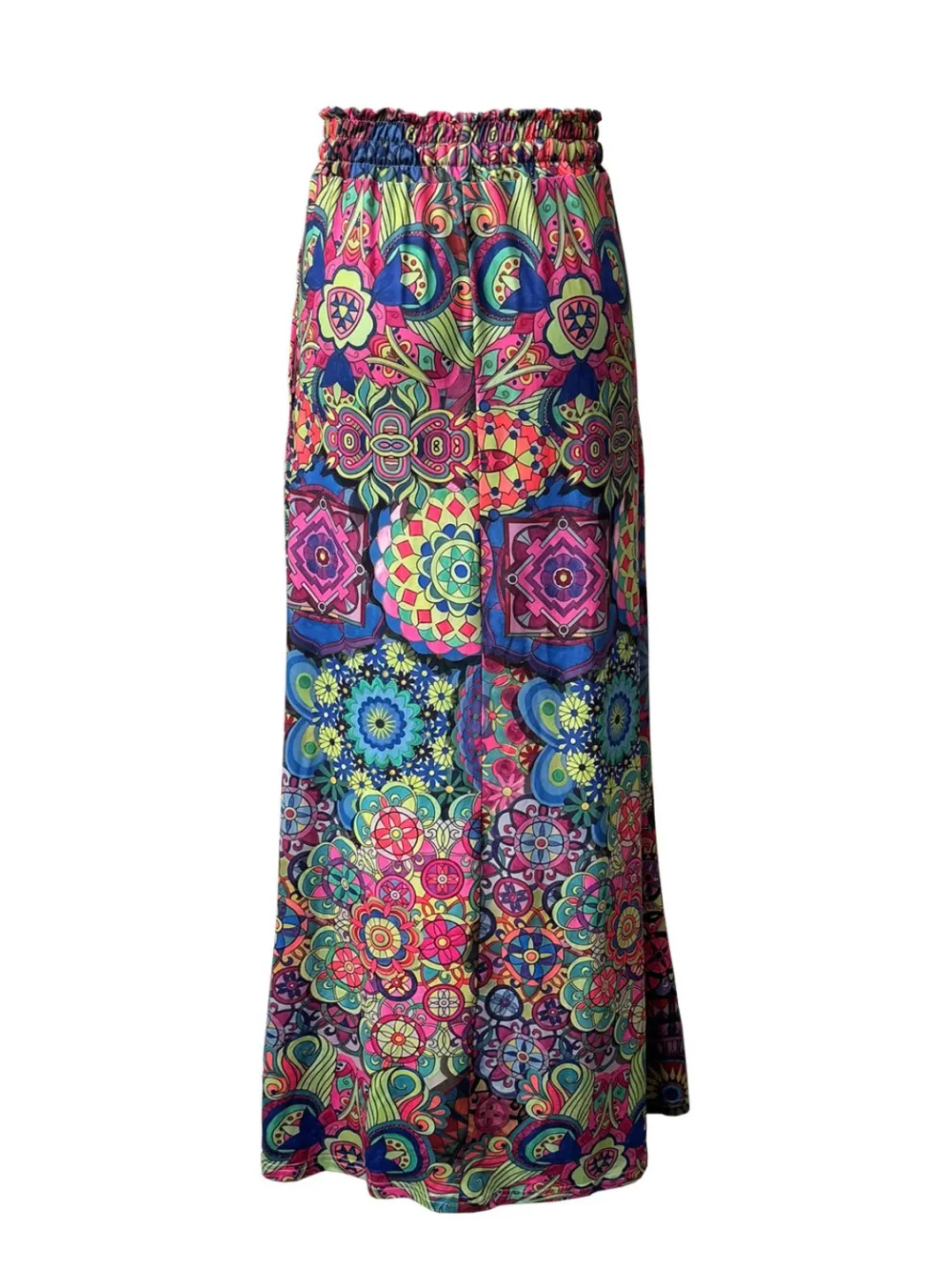 Pocket Printed Maxi Skirt