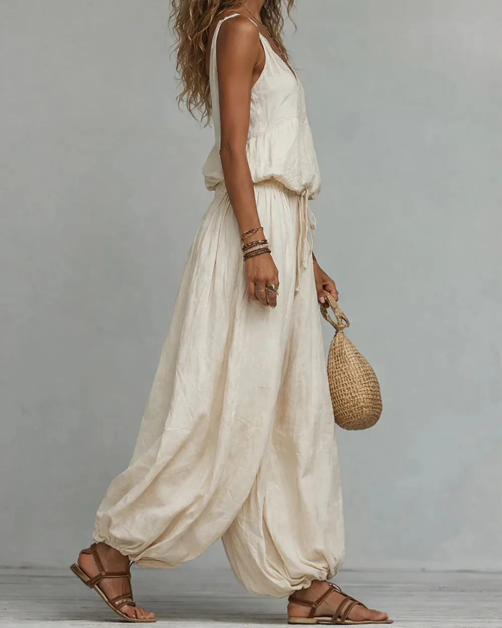 Two-Piece Lace Boho Outfit Set