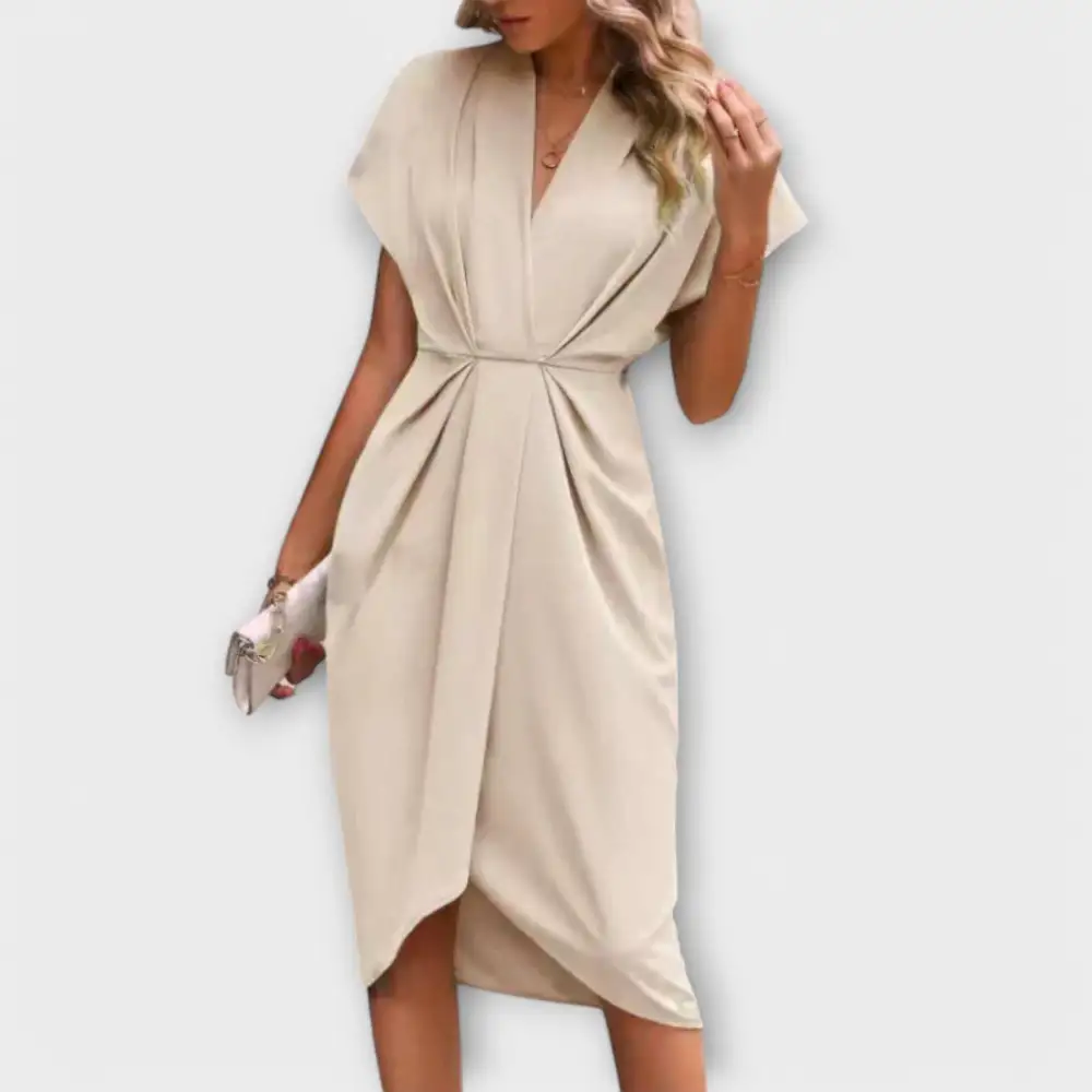 Wrap Flowing Casual Dress