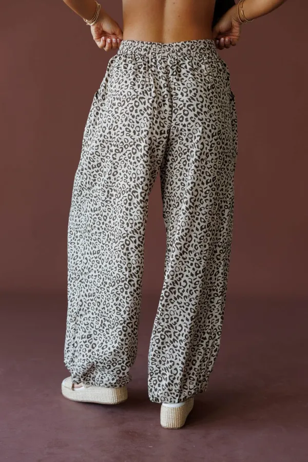Balloon Leopard-Print Wide-Leg Pants