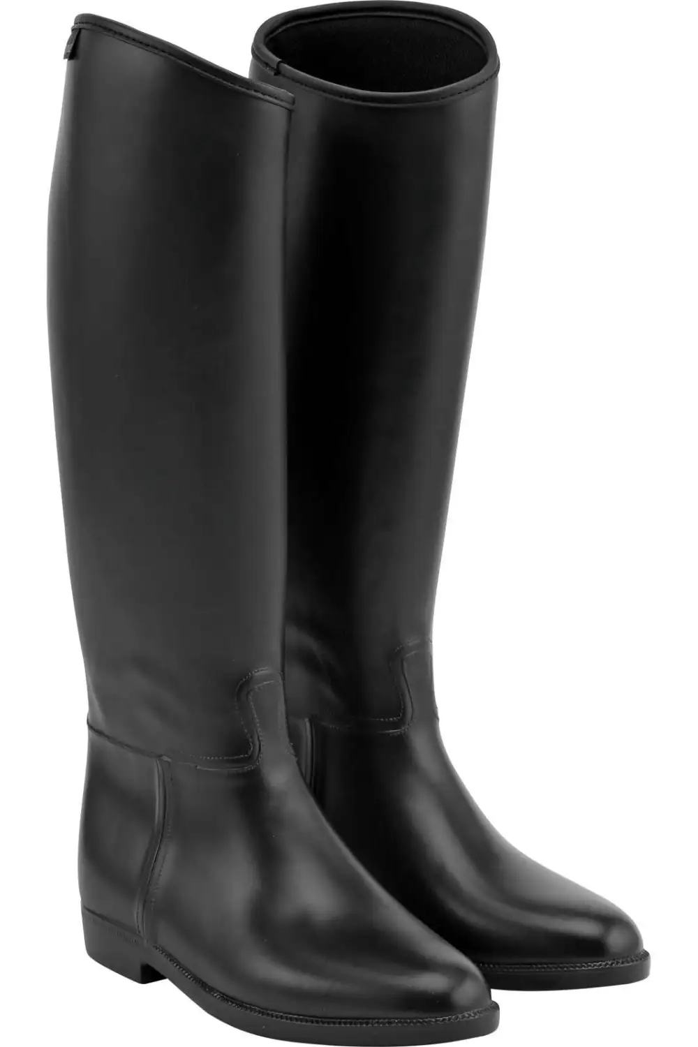 Structured Casual Faux Leather Riding Boots