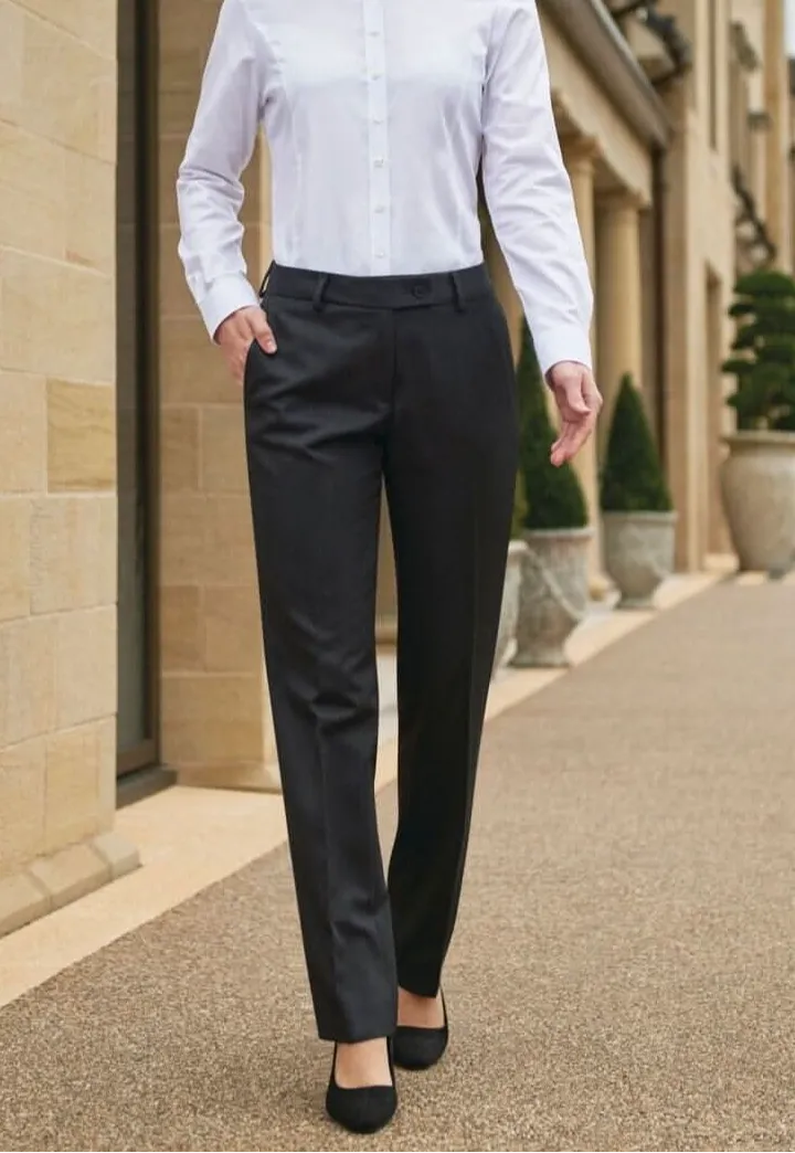 Women's Modern Straight Leg Suit Trousers