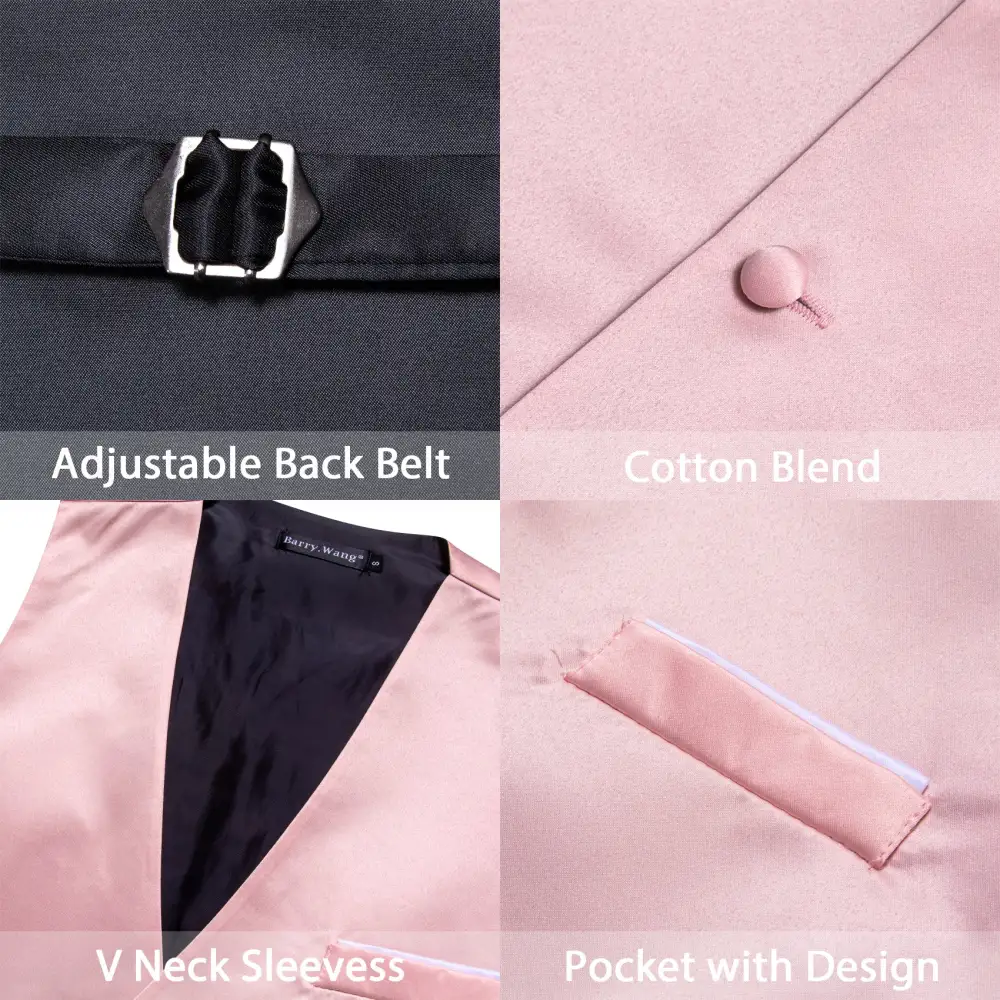 Refined Solid V Neck Business Dress Vest