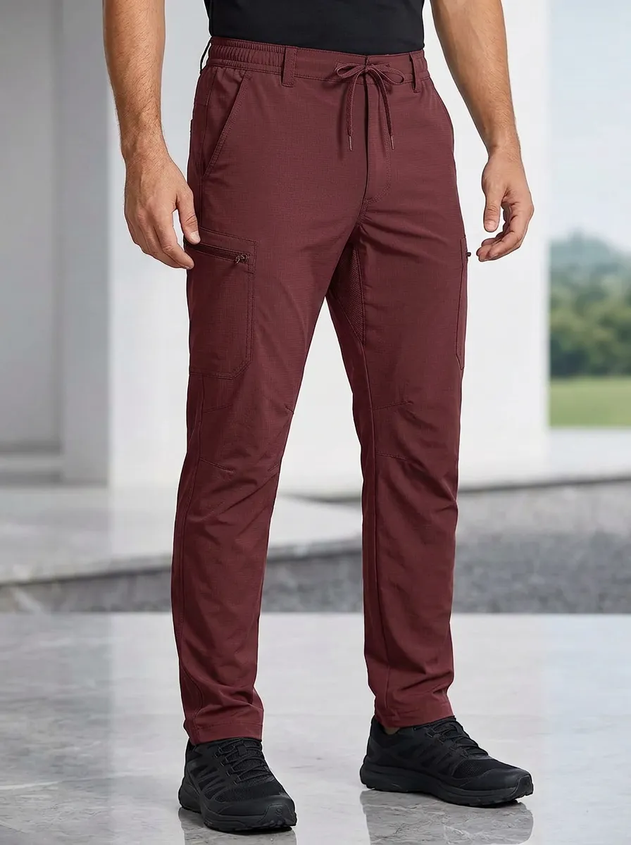 Men's Multi-Pocket Quick-Dry Outdoor Drawstring Cargo Pants