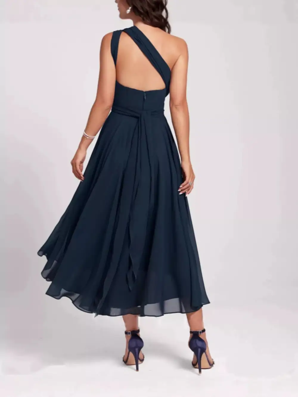 Elegant A Line Midi Dress