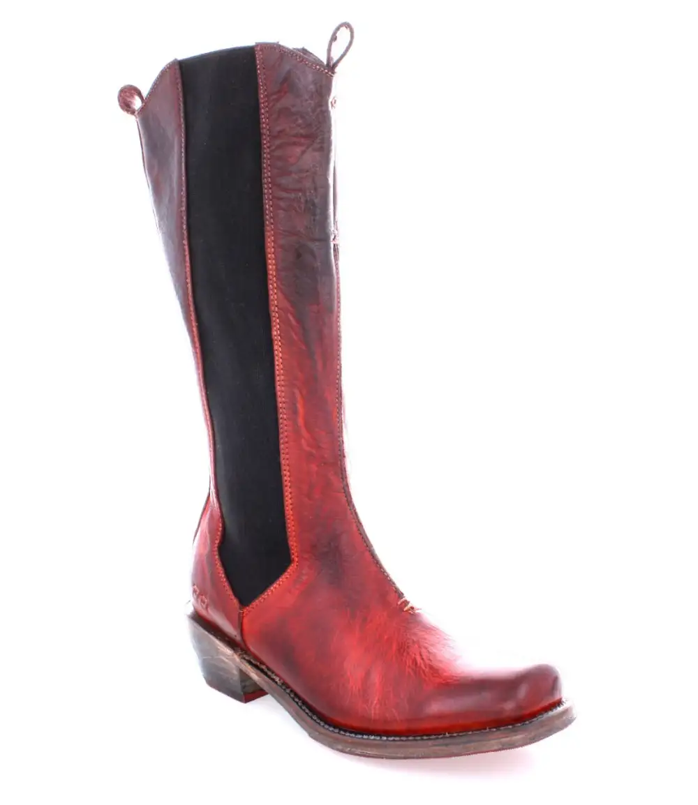 Square-Toe Pull-Tab Western Boots