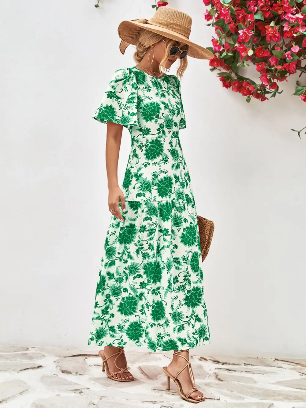 Tie Waist Tie Detail Dress