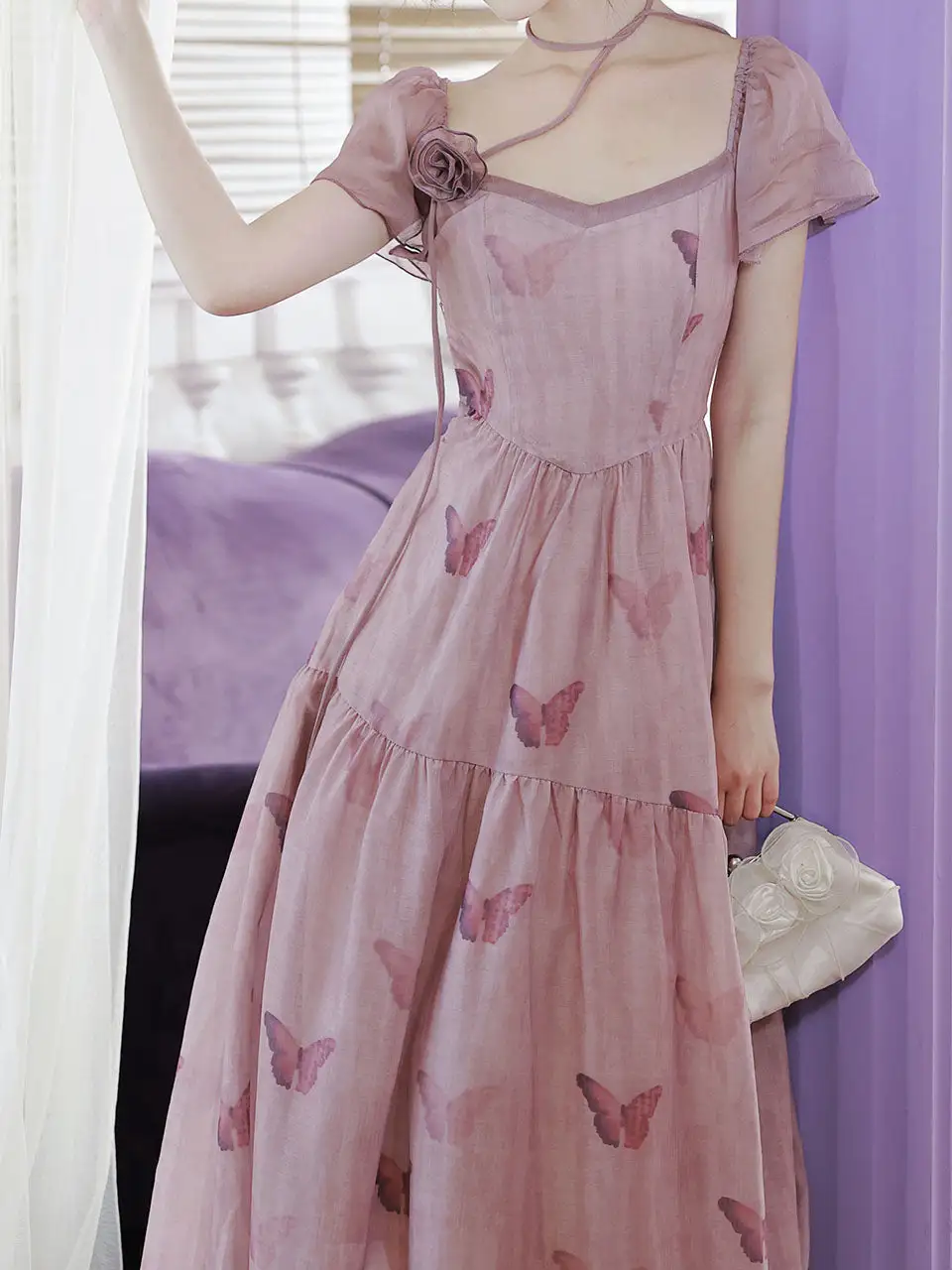 Butterfly Romantic Maxi Dress