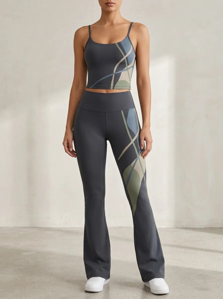 Geometric Paneled Flared Flare Active Set