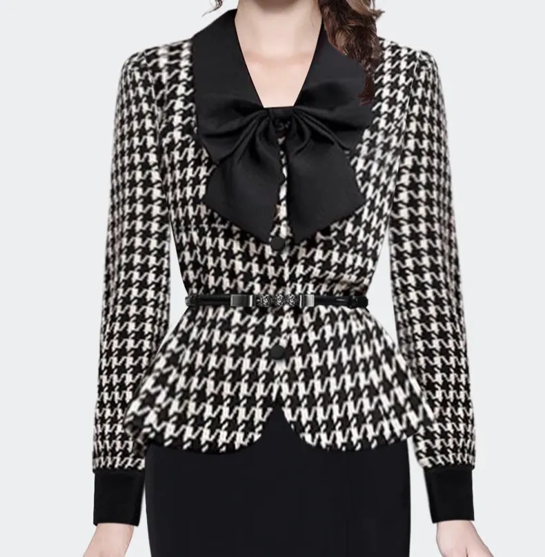 Bow Detail Short Blazer