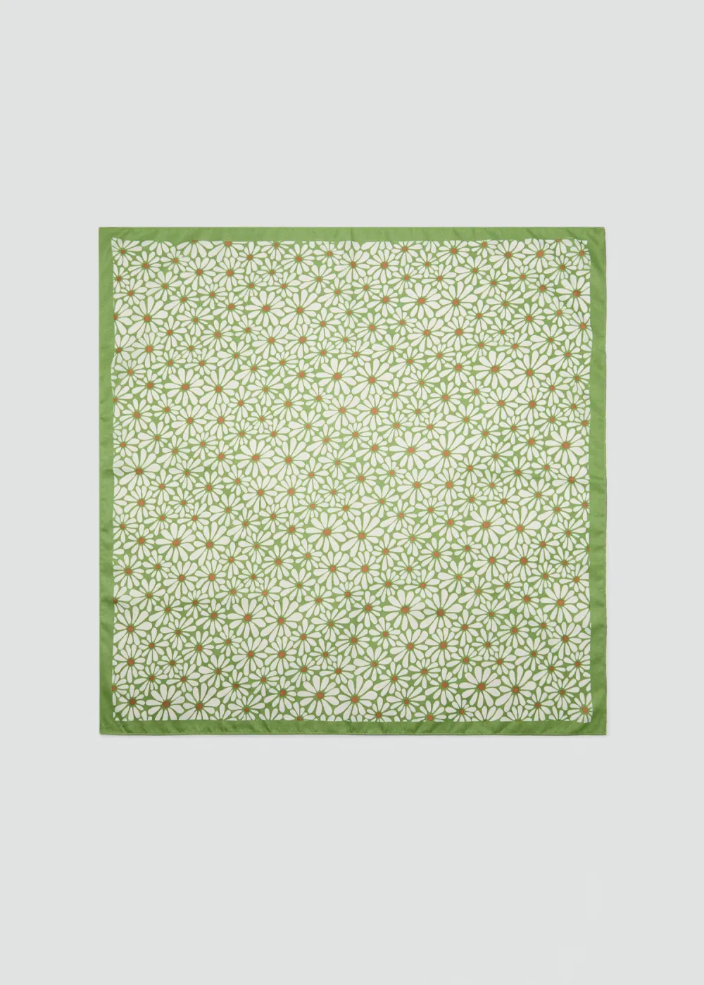 Casual Style Green Flower Scarf