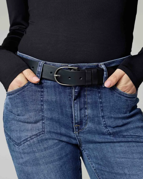 Classic Leather Waist Belt Buckle
