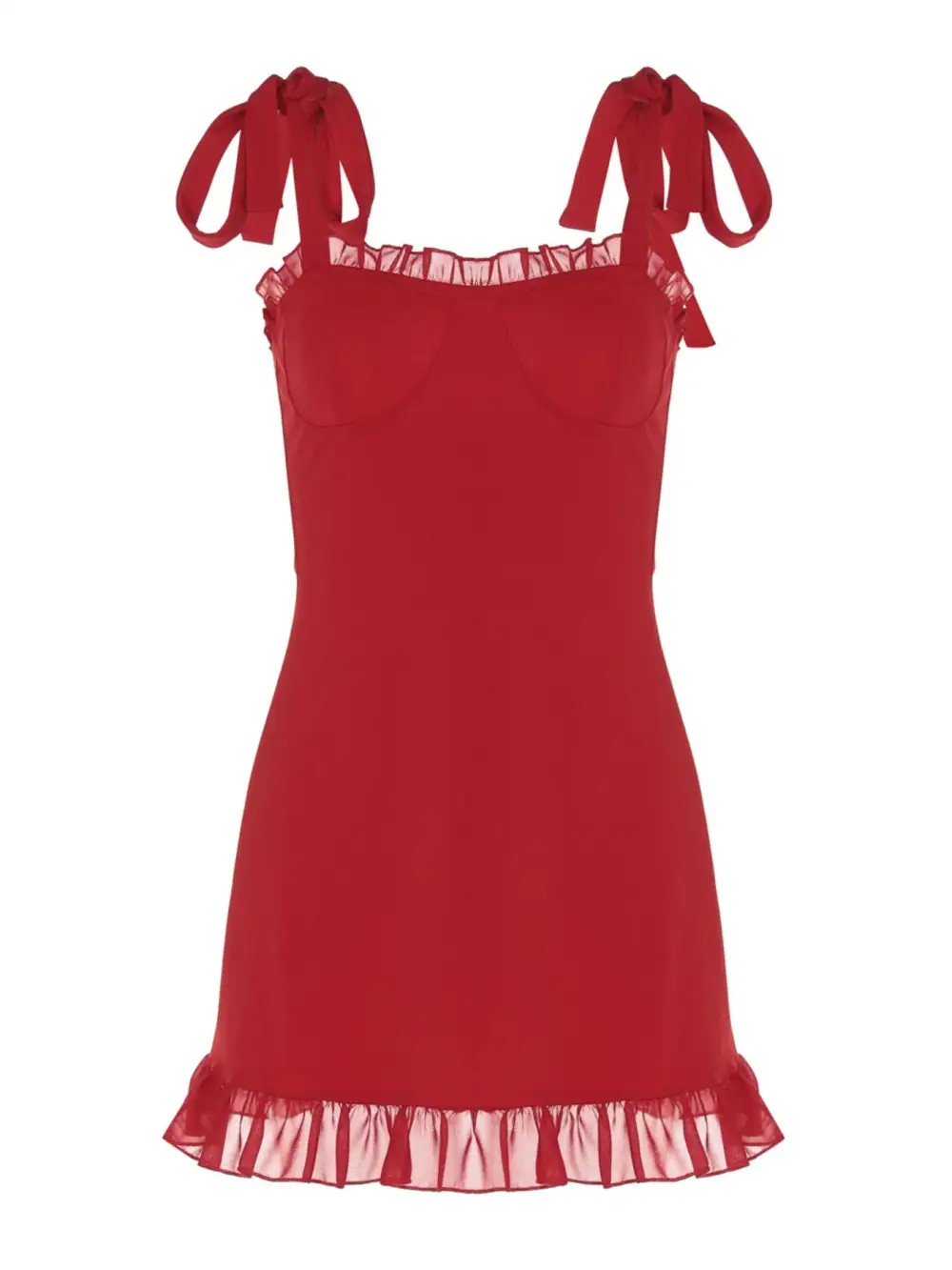 Relaxed Ruffle Mini Dress
