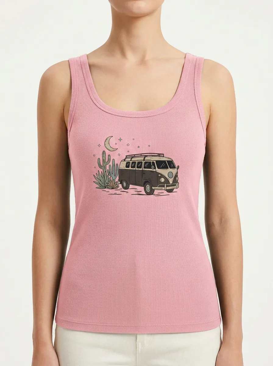 Cactus Moon Travel Built-In Bra Tank Top