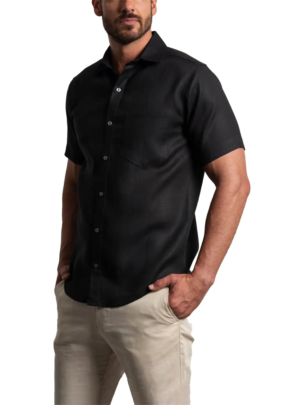 Camisa Mykonos Negra