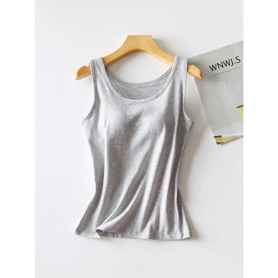 Round Neck Tank With Bra