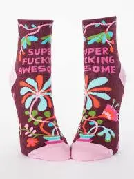 Women's Super Fucking Awesome Ankle Socks