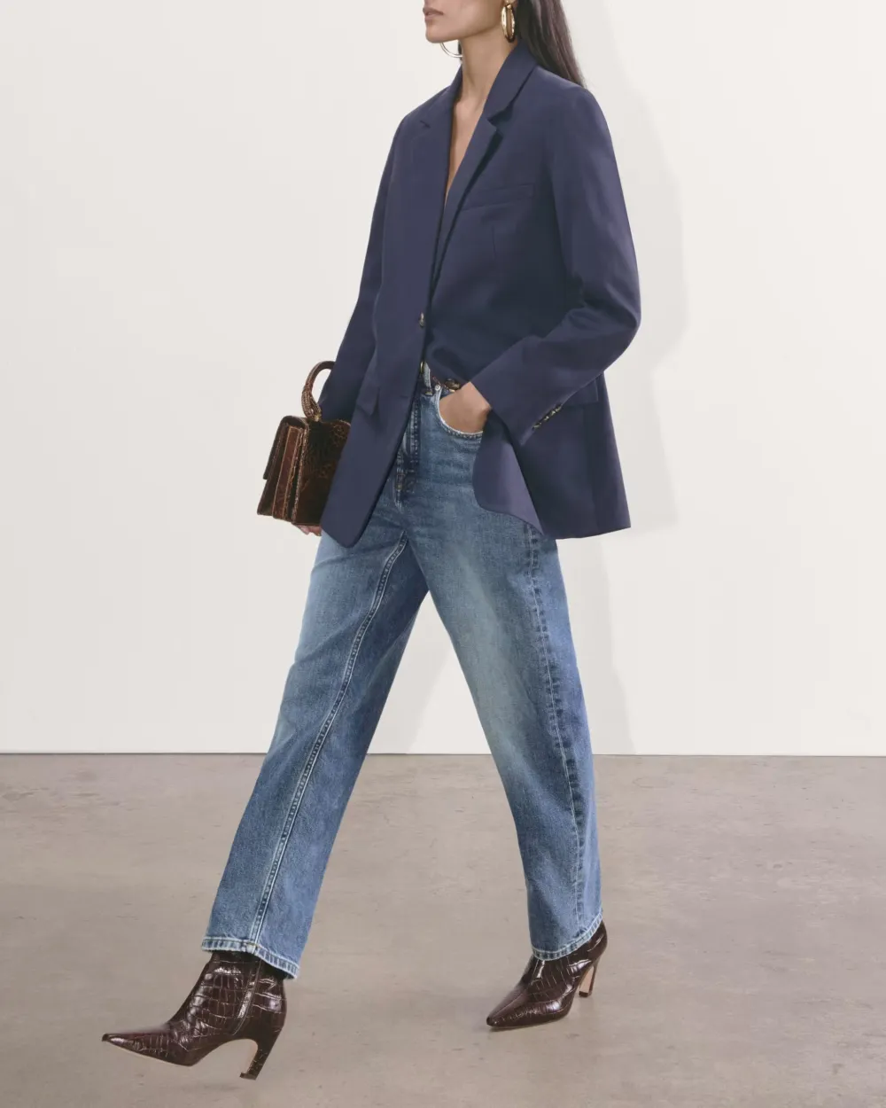 Straight-Leg High-Waisted Jeans