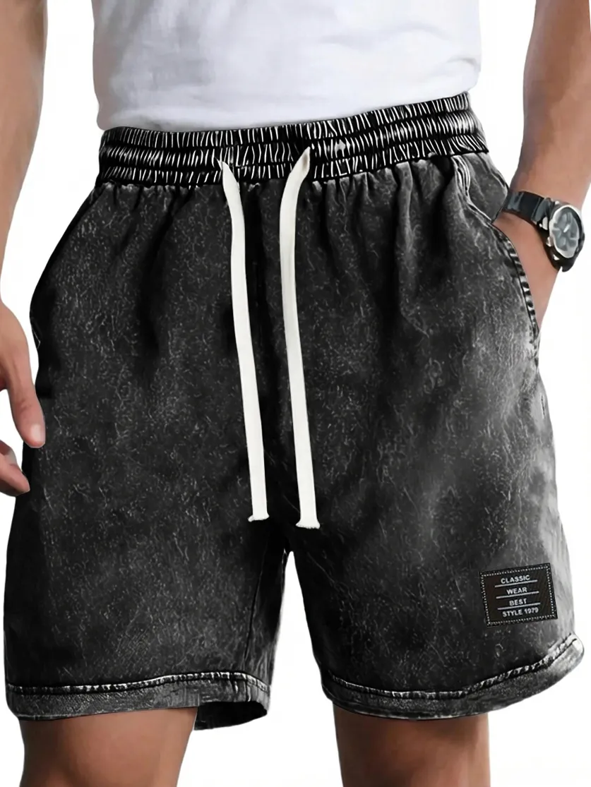 Garment Washed Pocket Shorts