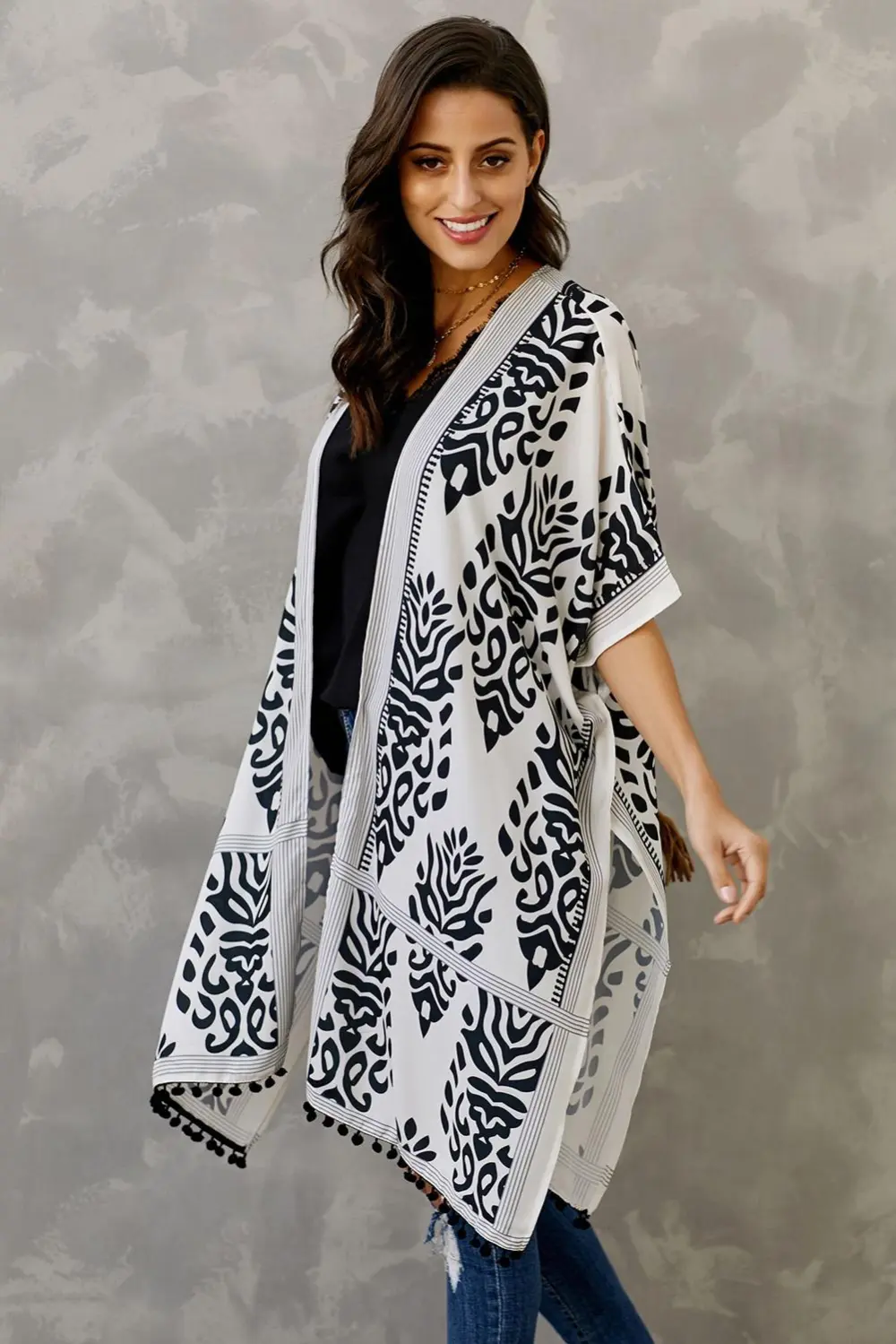 Swimwear Prowess Pom Pom Kimono